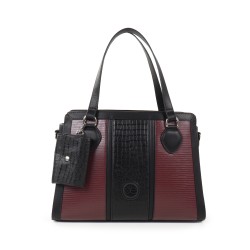Bolsa Satchel con Monedero color Negro