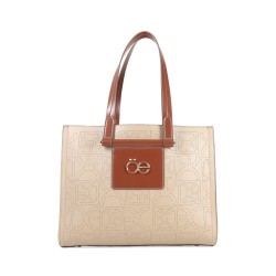 Bolsa Satchel Grande al corte color Camel