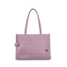 Bolsa Satchel Grande con Charm color Morado