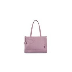 Bolsa Satchel Grande con Charm color Morado