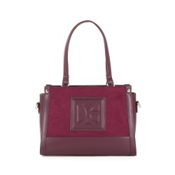 Bolsa Satchel Grande con Monedero color Rojo Tinto