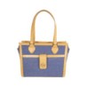 Bolsa Satchel Grande Textil color Azul