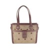 Bolsa Satchel Grande Textil color Café