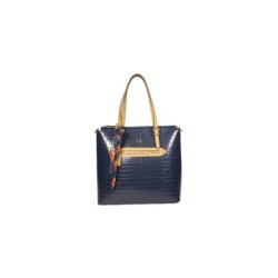 Bolsa Satchel Look Animal Skin color Azul Marino
