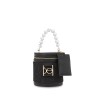 Bolsa Satchel Maneral de Perlas con Tarjetero color Negro