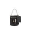 Bolsa Satchel Maneral de Perlas con Tarjetero color Negro
