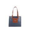 Bolsa Satchel Mediana al corte color Azul Marino