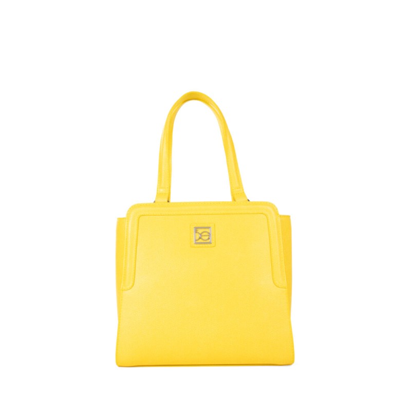 Bolsa Satchel Mediana Clásica color Amarillo