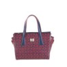 Bolsa Satchel Monograma estampado color Azul Marino