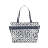 Bolsa Satchel Monograma estampado color Azul Marino