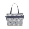 Bolsa Satchel Monograma estampado color Azul Marino