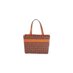Bolsa Satchel Monograma estampado color Naranja
