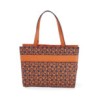 Bolsa Satchel Monograma estampado color Naranja