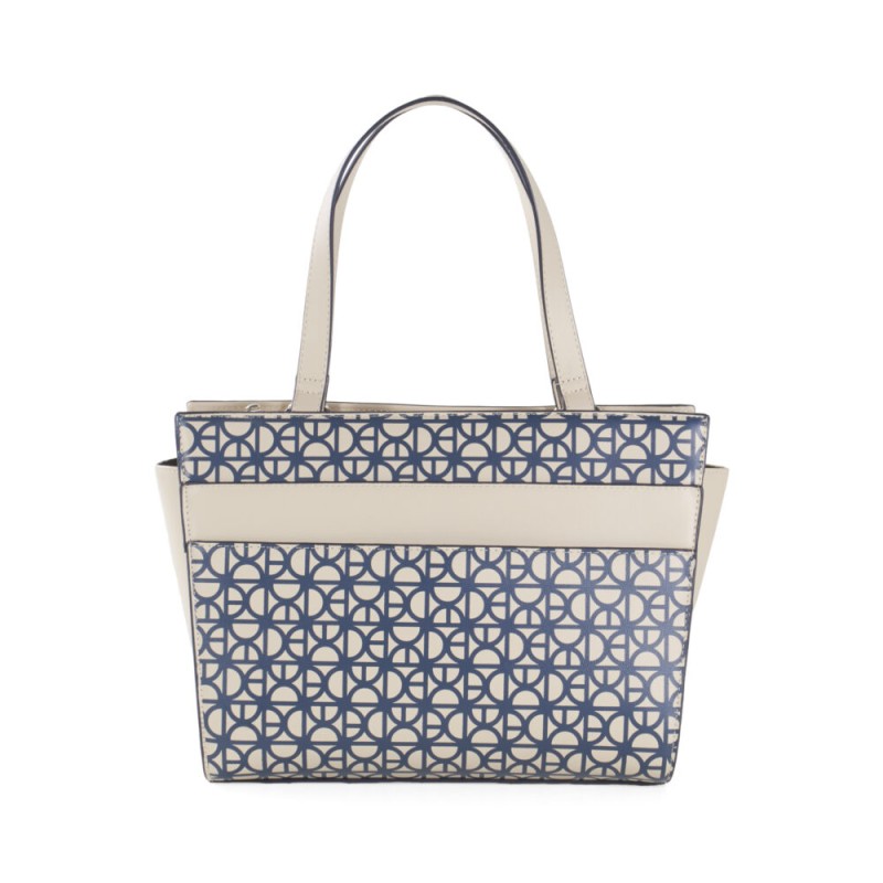 Bolsa Satchel Monograma estampado color Nude