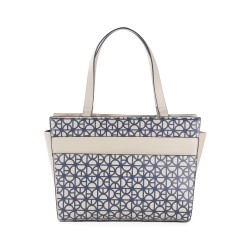 Bolsa Satchel Monograma estampado color Nude