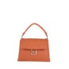 Bolsa Satchel Monograma Troquelado color Naranja