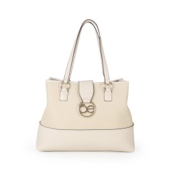 Bolsa Satchel Textil color Beige