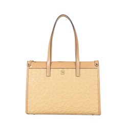 Bolsa Satchel Textura Alto Relieve color Camel