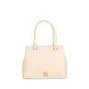 Bolsa Satchel Troquelado a Rombos color Beige