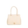 Bolsa Satchel Troquelado a Rombos color Beige
