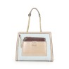 Bolsa Tote 2 en 1 Look Animal Skin color Beige