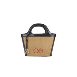 Bolsa Tote 2 en 1 Rafia color Negro