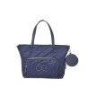 Bolsa Tote Acolchada con Monedero color Azul Marino