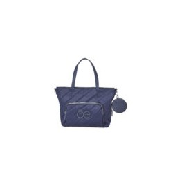 Bolsa Tote Acolchada con Monedero color Azul Marino