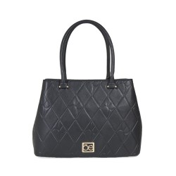 Bolsa Satchel Material Reciclado color Negro