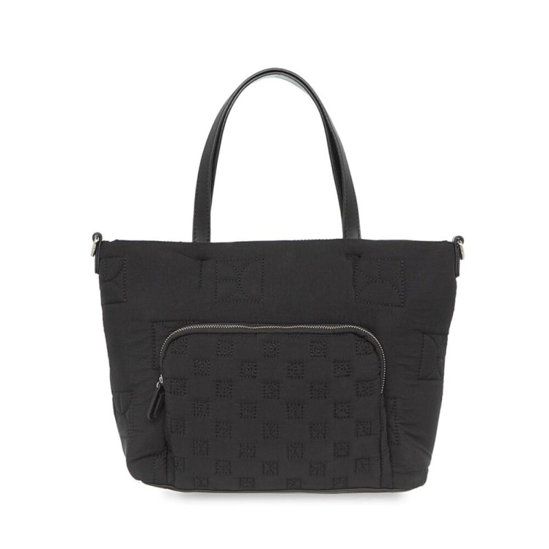 Bolsa Tote Acolchada en Monograma color Negro