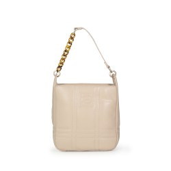 Bolsa Tote Acolchada Monograma Bordado color Beige