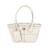 Bolsa Tote Cloe Mini Asas Intercambiables color Beige