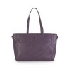 Bolsa Tote Cloe Troquelado Monograma color Morado