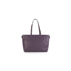 Bolsa Tote Cloe Troquelado Monograma color Morado