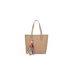 Bolsa Tote con Mascada color Camel