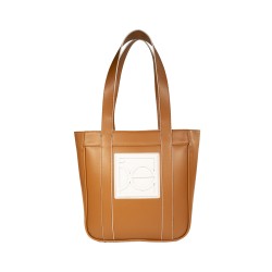 Bolsa Tote con Maxi Rubber color Camel