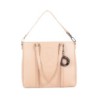 Bolsa Tote Grande con Charm color Nude