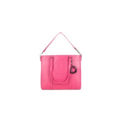 Bolsa Tote Grande con Charm color Rosa