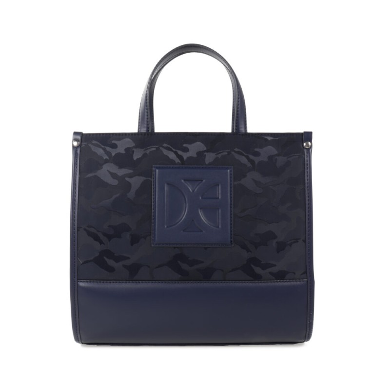 Bolsa Tote Grande Textil color Azul Marino