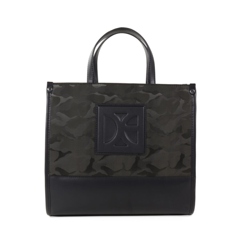 Bolsa Tote Grande Textil color Verde Olivo