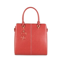 Bolsa Tote Look Glossy color Rojo