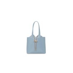 Bolsa Tote Look Glossy Jareta color Azul
