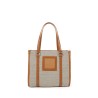 Bolsa Tote Mediana Textil color Camel