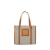 Bolsa Tote Mediana Textil color Camel