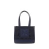 Bolsa Tote Mediano Textil color Azul Marino