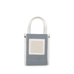 Bolsa Tote Mini Textil color Azul
