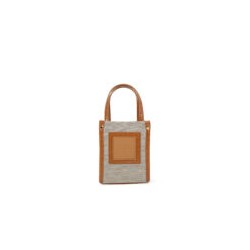 Bolsa Tote Mini Textil color Camel