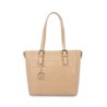 Bolsa Tote Monograma Troquelado color Nude