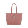 Bolsa Tote Textil Monograma Bordado color Rosa
