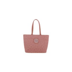 Bolsa Tote Textil Monograma Bordado color Rosa